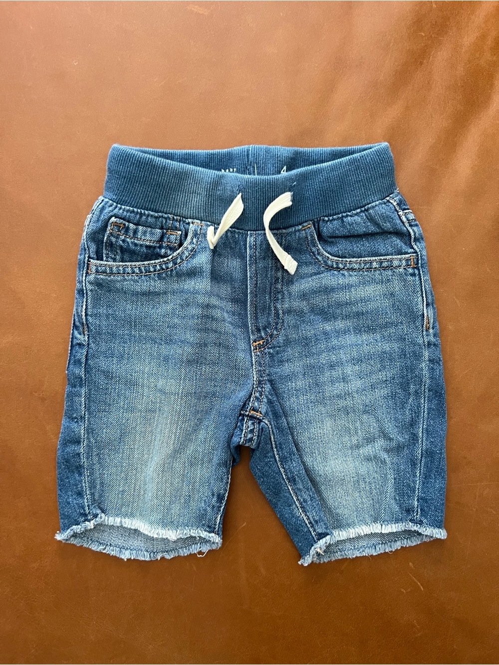 GAP Baby Denim Cotton Cut-off Shorts, 4yrs